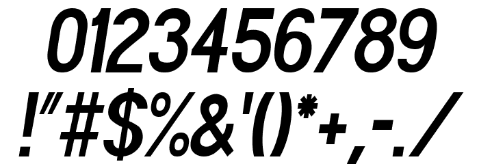 POE Sans Pro Ultra-Condensed Bold Italic Font OTHER CHARS