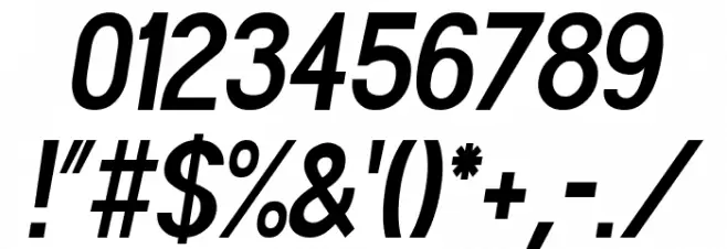 POE Sans Pro Ultra-Condensed Bold Italic Font OTHER CHARS