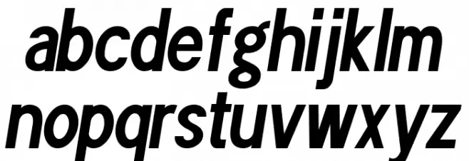 POE Sans Pro Ultra-Condensed Bold Italic फ़ॉन्ट लोअरकेस