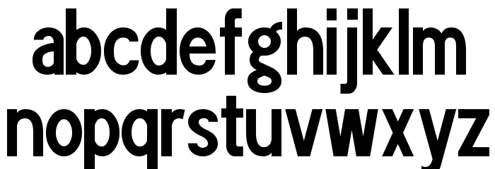 POE Sans Pro Ultra-Condensed Bold Font LOWERCASE