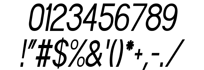 POE Sans Pro Ultra-Condensed Italic Font OTHER CHARS