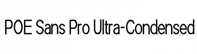 POE Sans Pro Ultra-Condensed  baixar fontes gratis