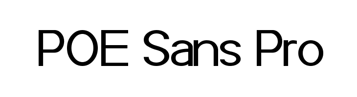 POE Sans Pro Font