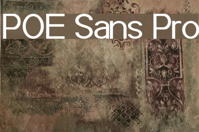 POE Sans Pro Example 1