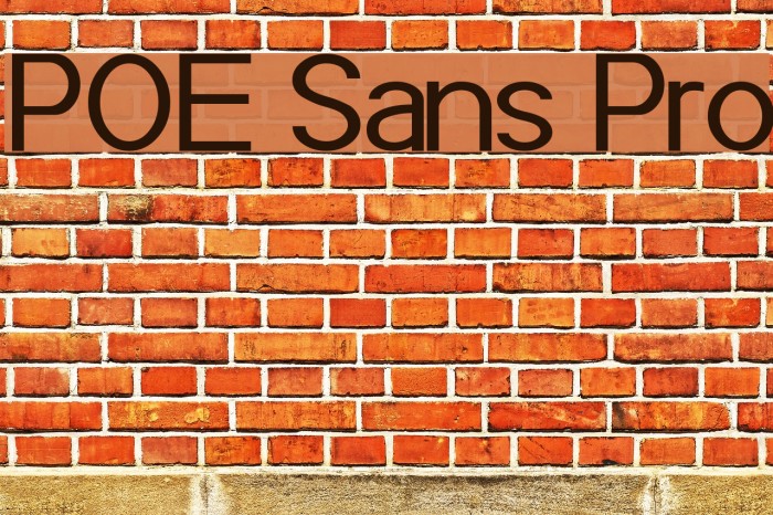 POE Sans Pro Font examples