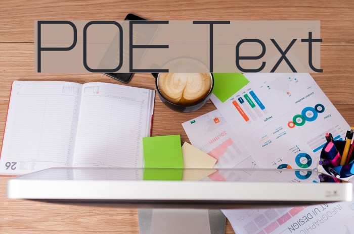 POE Text Font examples