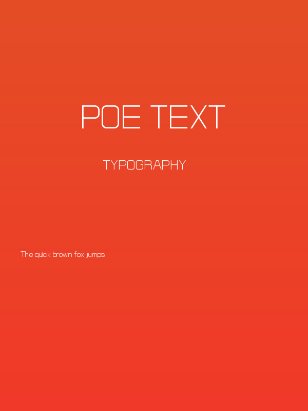 POE Text Poster