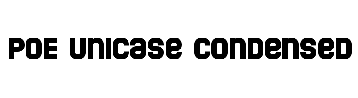 POE Unicase Condensed  لخطوط تنزيل