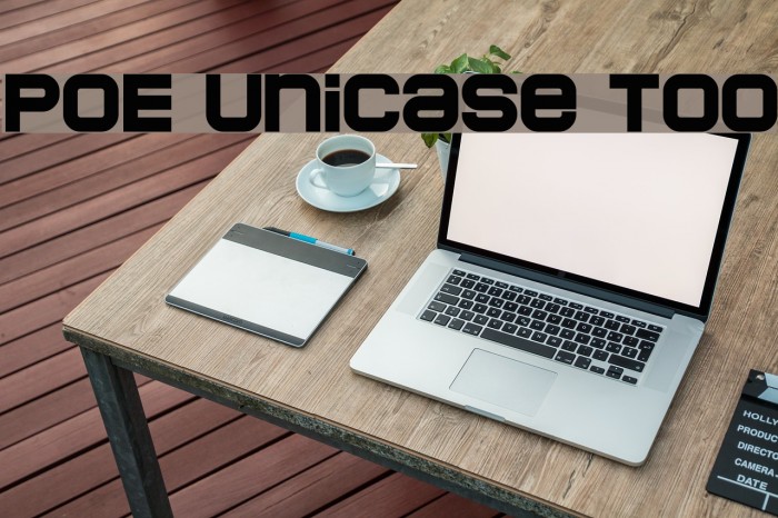 POE Unicase Too Font examples