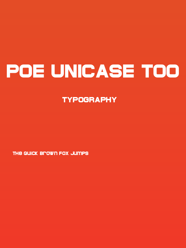 POE Unicase Too Poster