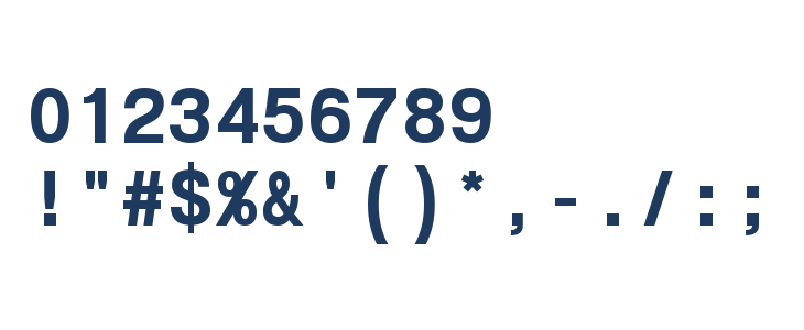 POE Vetica Monospace Bold Other Characters