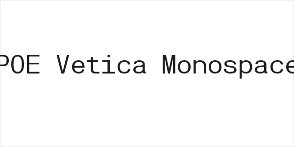 POE Vetica Monospace Logo