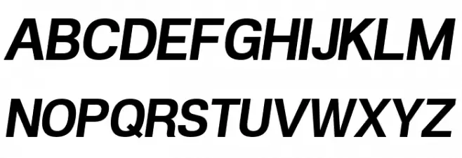 POE Vetica New Bold Italic