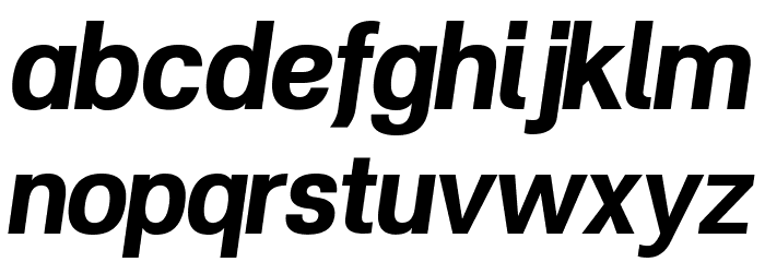 POE Vetica New Bold Italic Font LOWERCASE