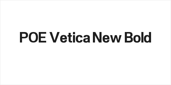 POE Vetica New Bold Logo