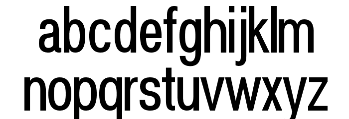 POE Vetica New Condensed Font LOWERCASE