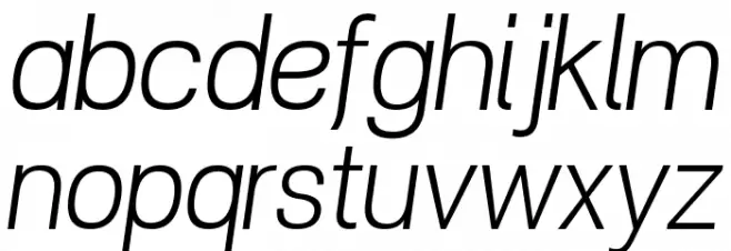 POE Vetica New Light Italic