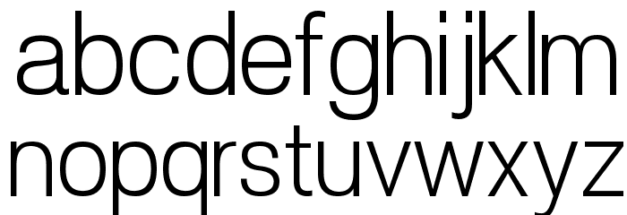 POE Vetica New Light Font LOWERCASE
