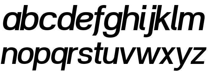 POE Vetica New Medium Italic फ़ॉन्ट लोअरकेस