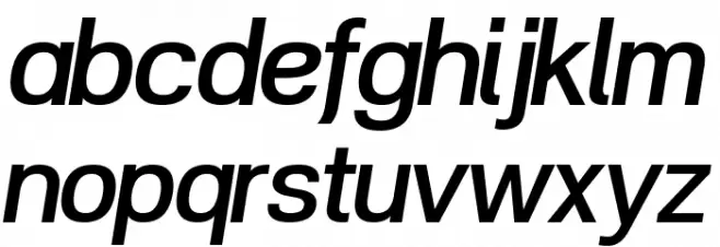 POE Vetica New Medium Italic Font LOWERCASE
