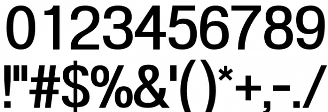 POE Vetica New Medium Font OTHER CHARS