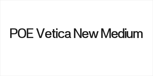 POE Vetica New Medium Logo