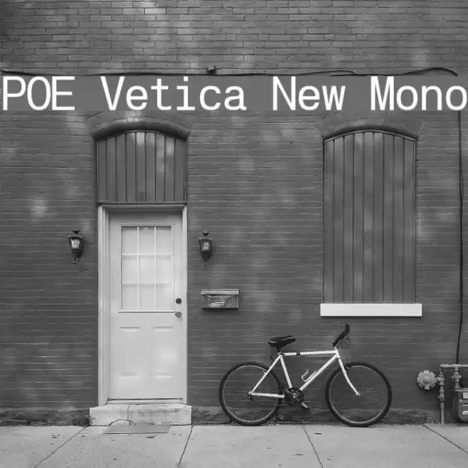 POE Vetica New Mono Font examples