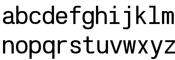 POE Vetica New Mono Font LOWERCASE