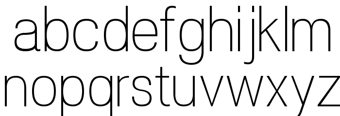 POE Vetica New Thin Font LOWERCASE