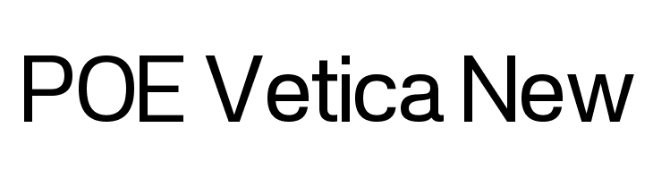 POE Vetica New Font