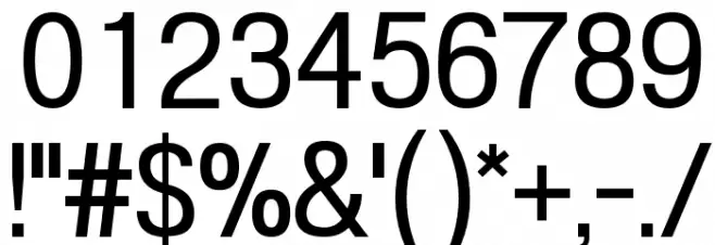 POE Vetica New Font OTHER CHARS