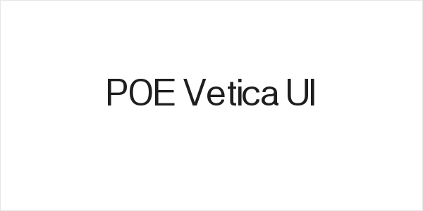 POE Vetica UI Logo