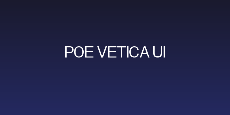 POE Vetica UI Social Header
