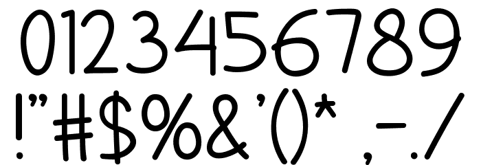 POEM-WORTHY Font OTHER CHARS