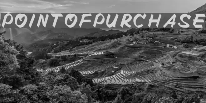 POINTOFPURCHASE Font examples