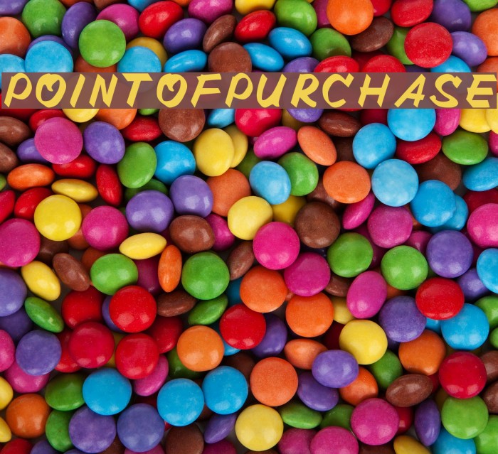 POINTOFPURCHASE Font examples