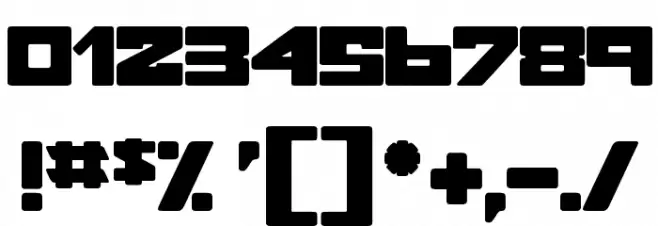 POKERFACE Font OTHER CHARS