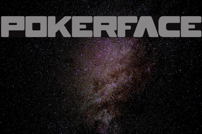 POKERFACE Font examples