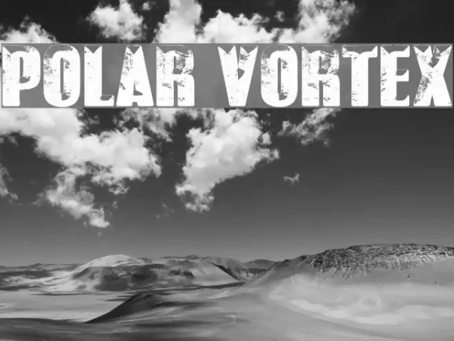 POLAR VORTEX Schriftart examples