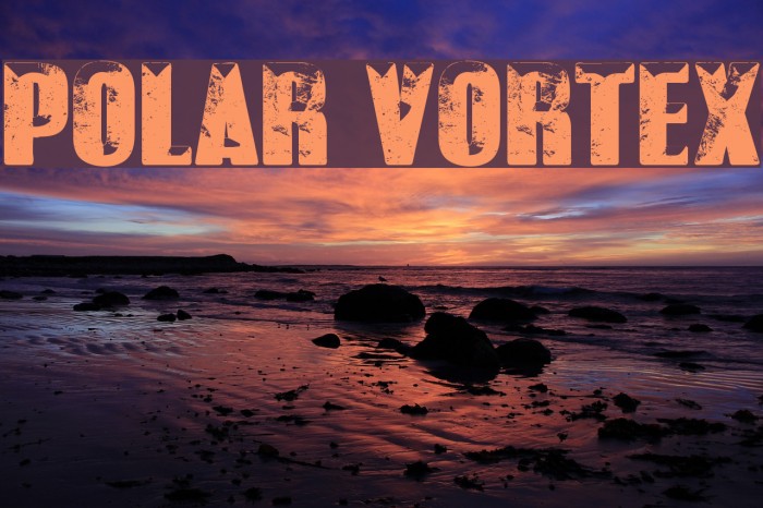 POLAR VORTEX Font examples