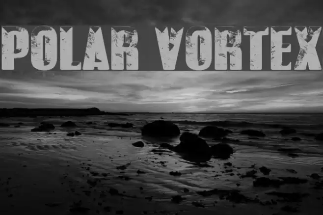 POLAR VORTEX Schriftart examples