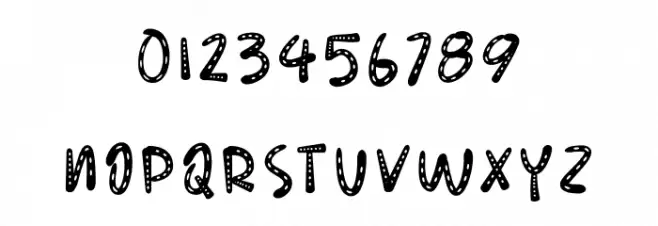 POLKANDOT Font OTHER CHARS