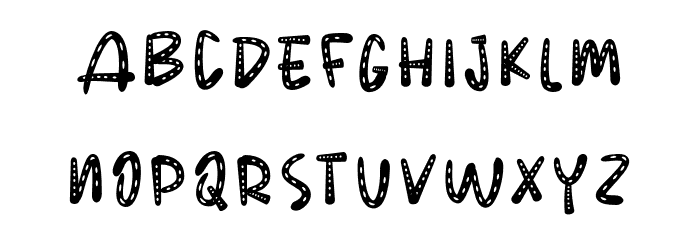 POLKANDOT Font LOWERCASE