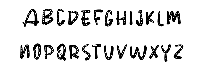 POLKANDOT Font LOWERCASE