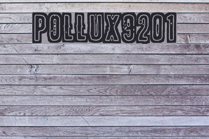 POLLUX9201 Font examples