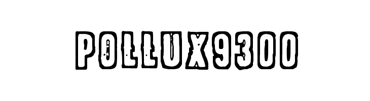 POLLUX9300  フリーフォントのダウンロード