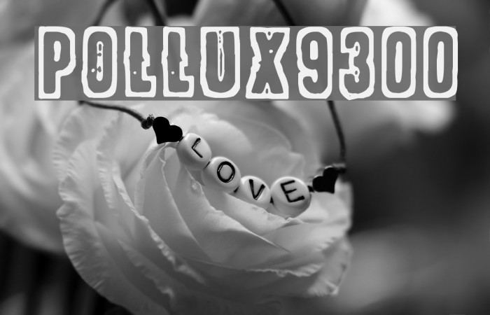 POLLUX9300 Font examples
