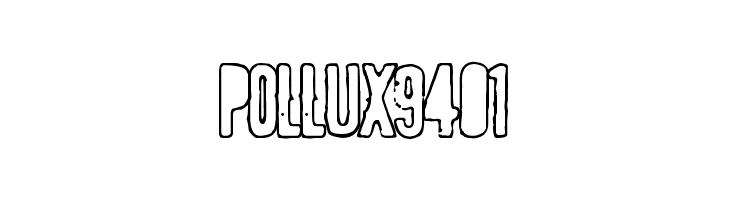 POLLUX9401  フリーフォントのダウンロード