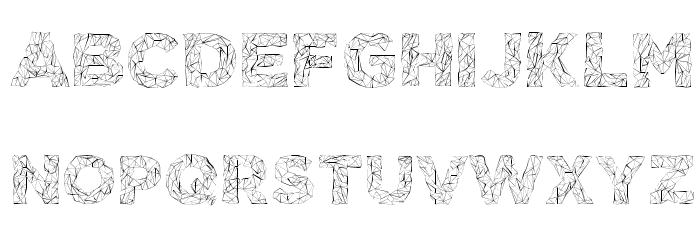 POLYA Regular Font LOWERCASE