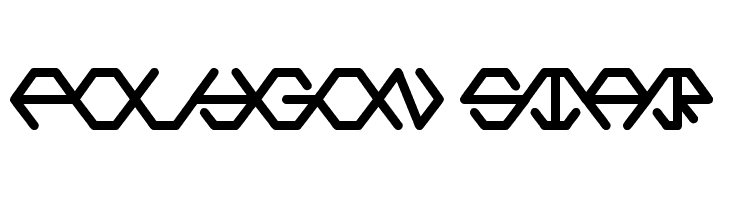 POLYGON STAR  Frei Schriftart Herunterladen